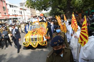 cm bhupendra patel  rajkot road show