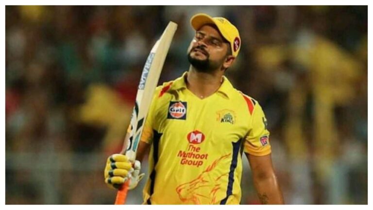 Chennai team gave tribute to Suresh Raina