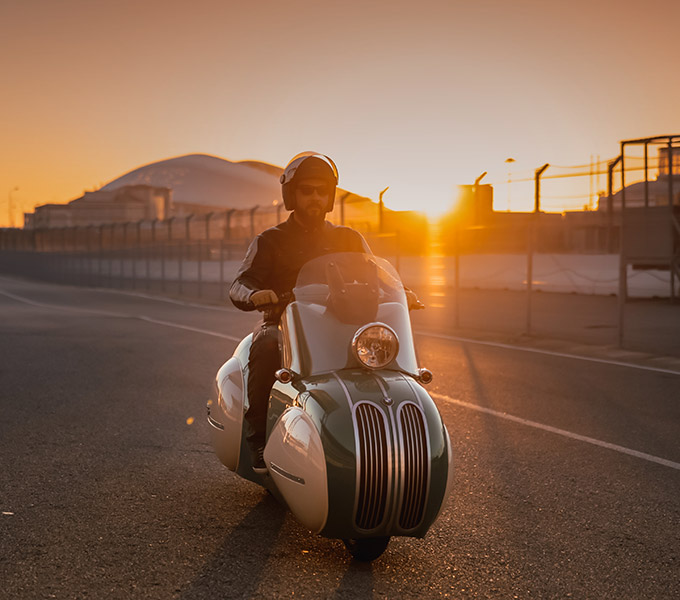 An unseen scooter! This scooter runs at a speed of 144 with an attractive look
