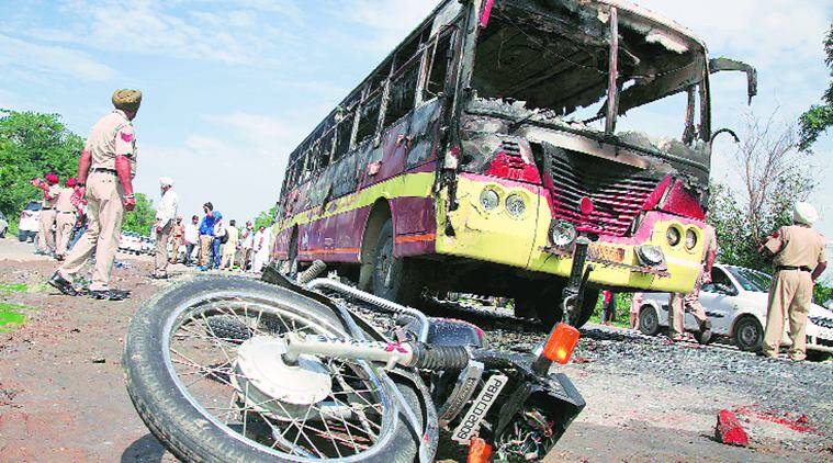 Conductor dies in bus stand fire in Punjab's Bhatinda: 3 buses burnt