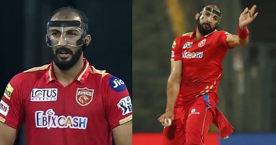 An interesting reason for Rishi Dhawan to bowl wearing 'Head Protection'!