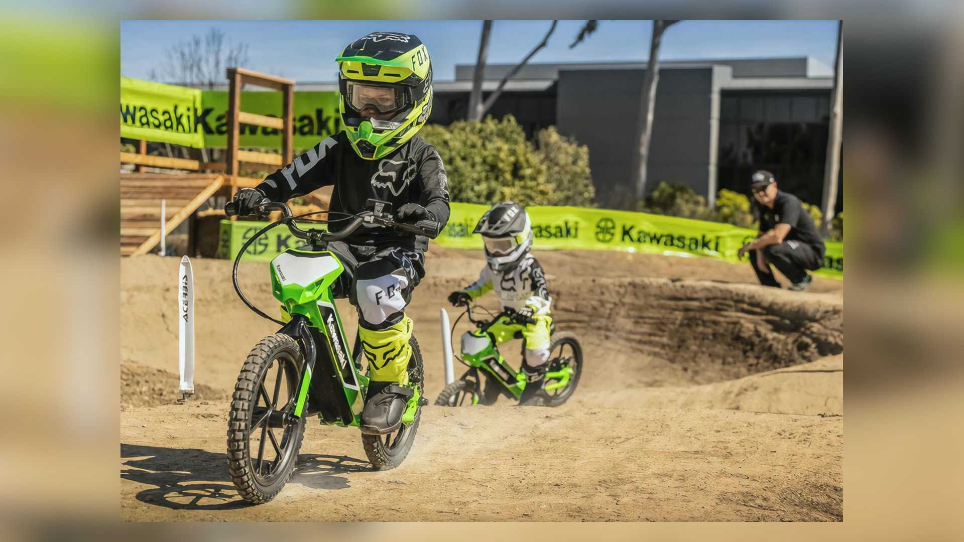 the-first-Kawasaki-electric-bike-launched-for-children-cool-and-features