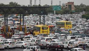 Terrible traffic jam in Delhi: Tight security at the border affecting India