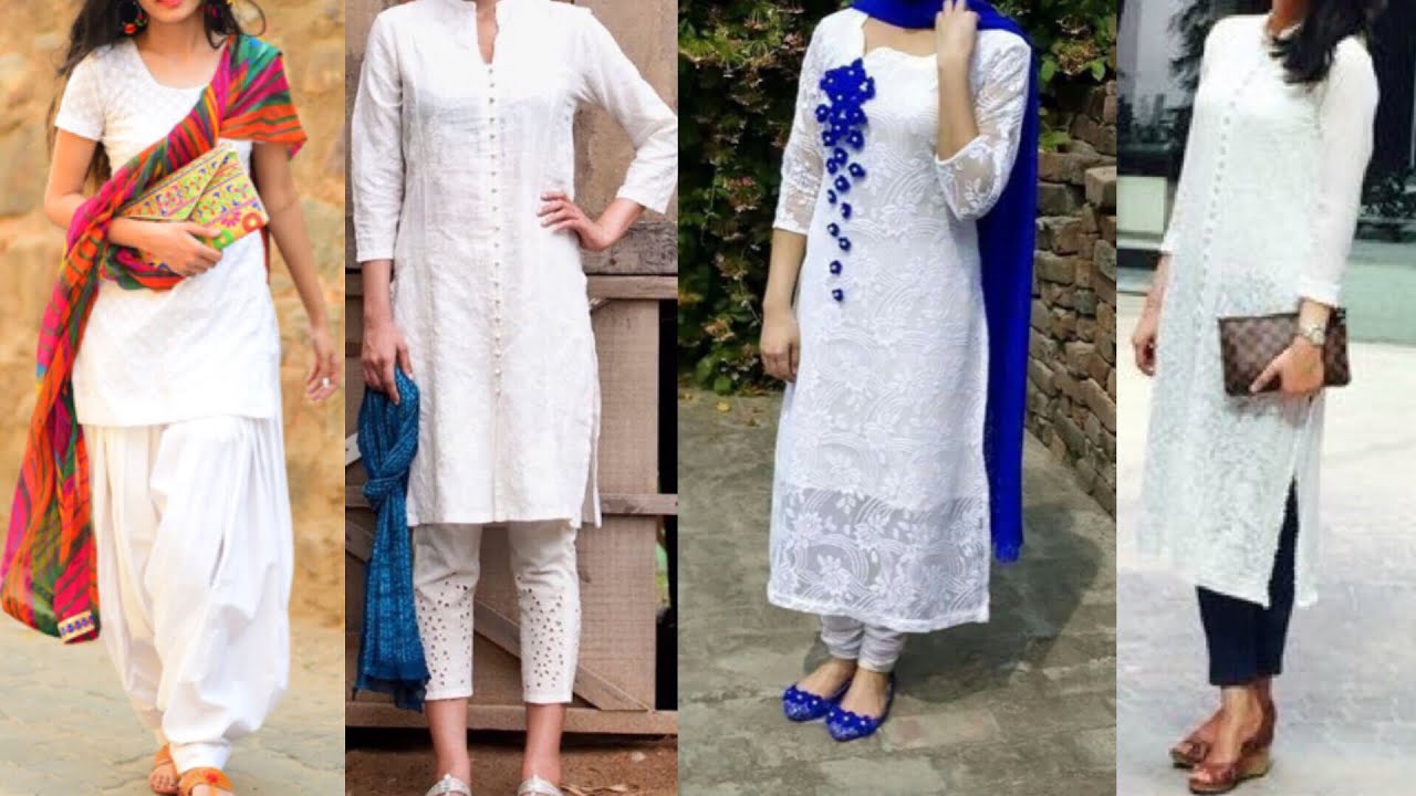 Wear the same white kurti in this different style: which will give you a different look