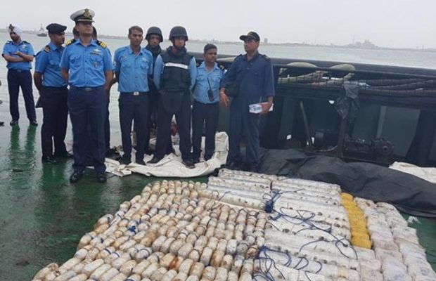 joint-operation-of-coastguard-and-ncb-intercepts-2-iranian-boats-with-crew-members-in-porbandar