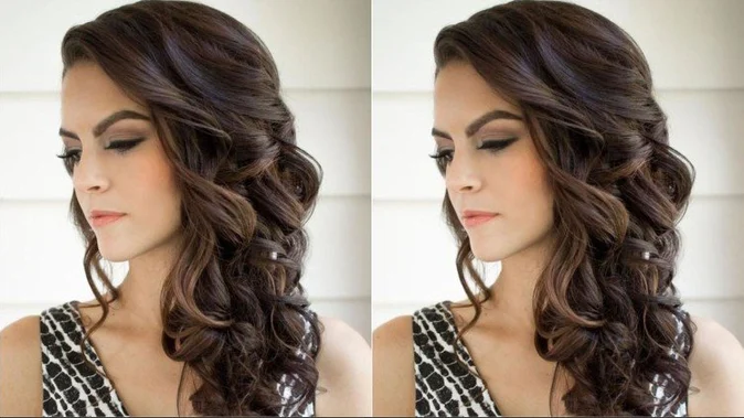 fashion-tips-simple-hairstyle-for-gown-dress-to-look-best