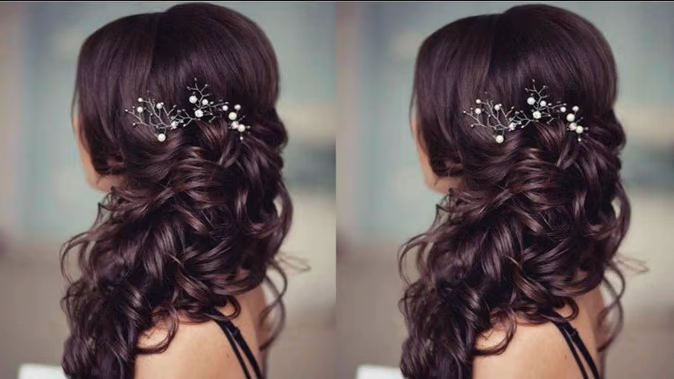 fashion-tips-simple-hairstyle-for-gown-dress-to-look-best