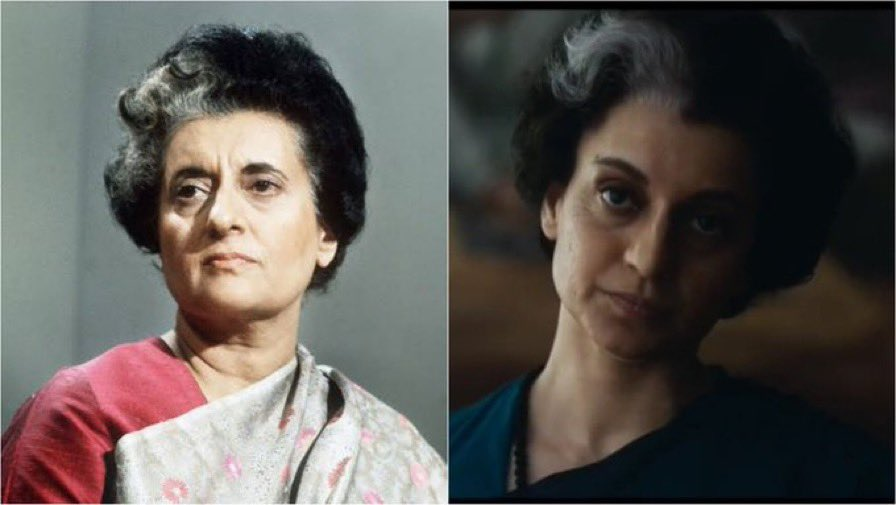 kangana-ranaut-first-poster-of-film-emergency-she-look-like-indira-gandhi