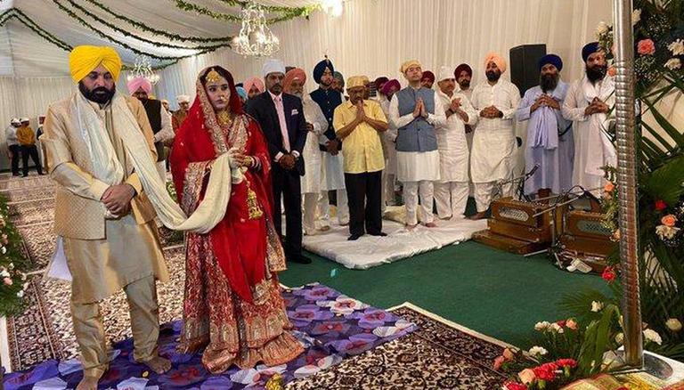 punjab-cm-bhagwant-mane-is-16-years-younger-than-dr-having-a-second-marriage-with-gurpreet