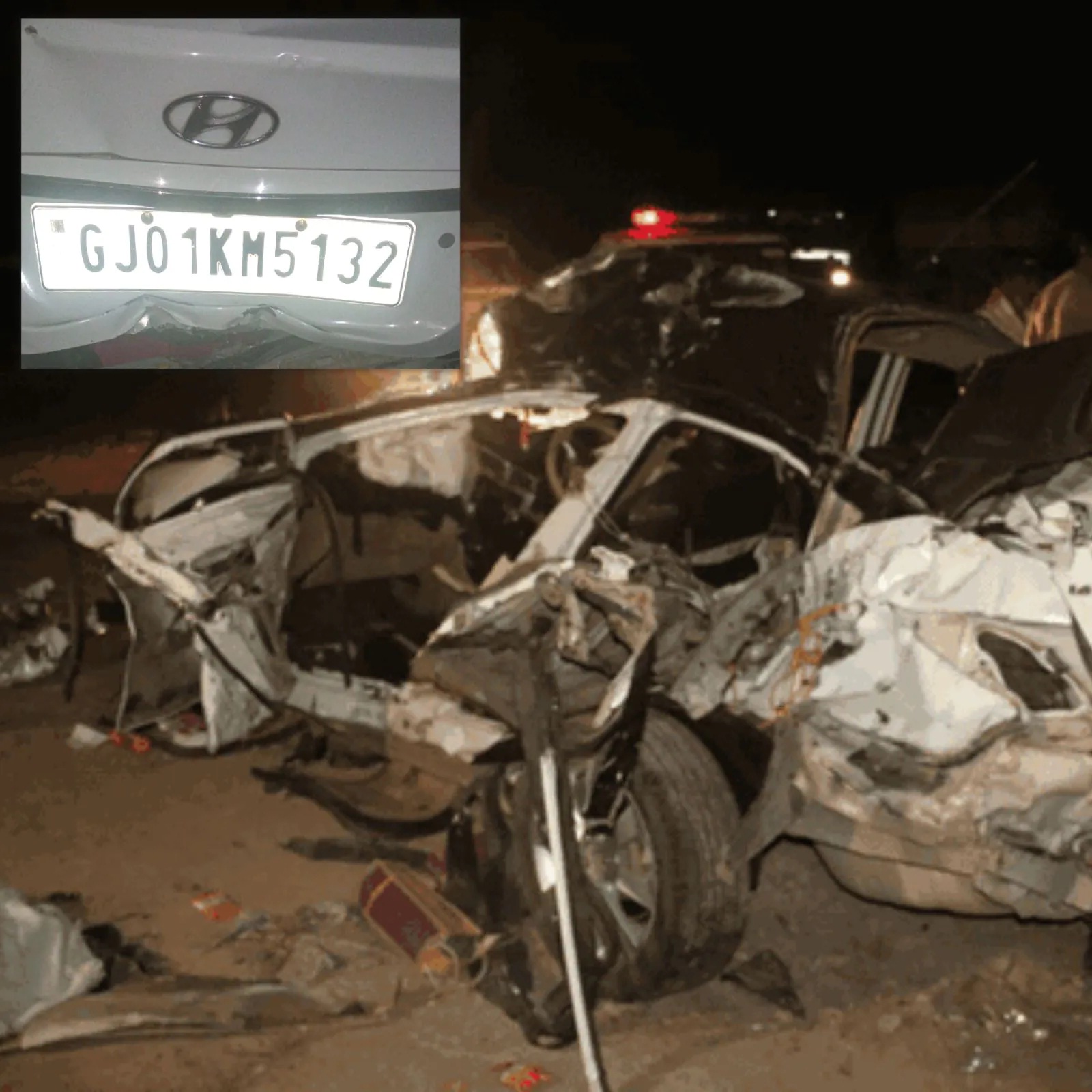 A serious accident occurred on Bhavnagar - Dholera road! 5 people from the same family in Ahmedabad died
