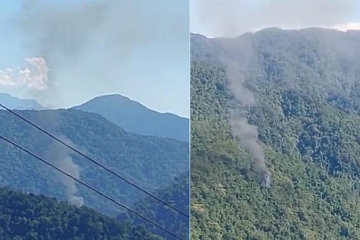 Army helicopter crashes in Siang, Arunachal: 5 people on board; Two bodies were found