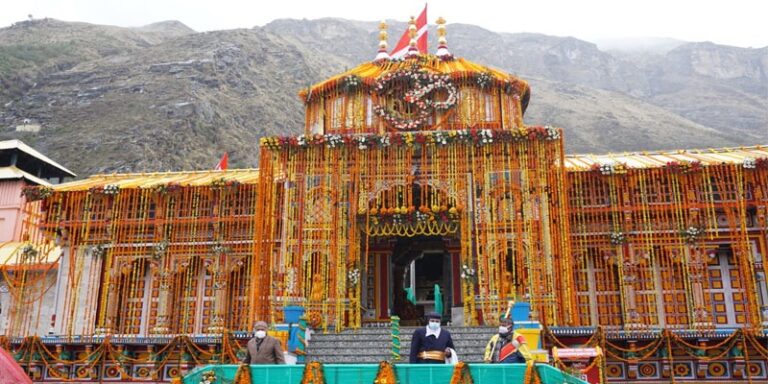 The gates of Badrinath are closed for the winter, the abode resounds with the praise of Lord Badrivishal.