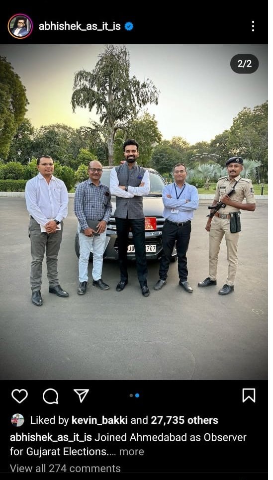 The IAS officer who came to Gujarat for the election got a lot of cheering frenzy! Removed from the post of General Observer in Gujarat Elections