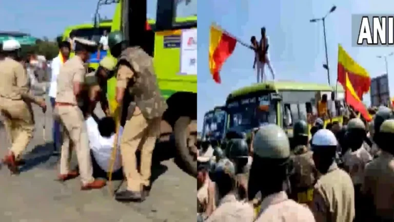 Protests over Maharashtra-Karnataka border dispute, stone pelting on buses; Protesters were arrested