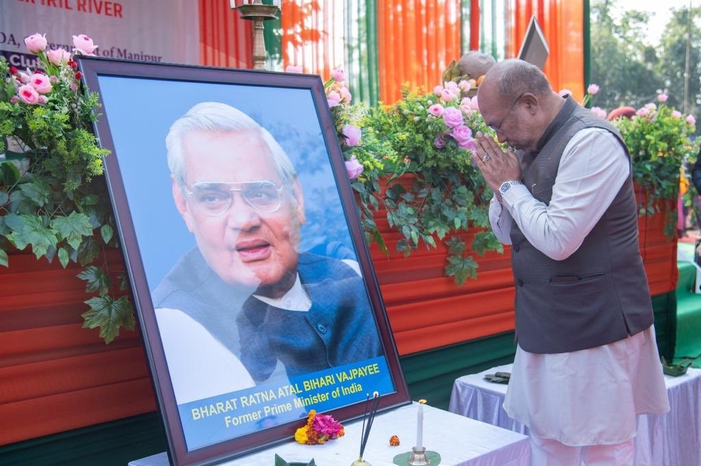 CM Biren Singh celebrates Atal Jayanti by inaugurating bridge, says importance of PM Gramin Sadak Yojana