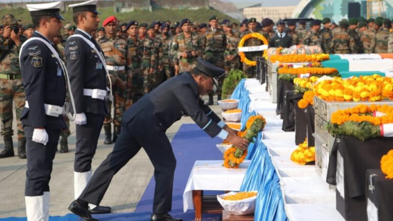 tribute-paid-to-16-jawans-at-bagdogra-airport-martyred-in-road-accident-last-day