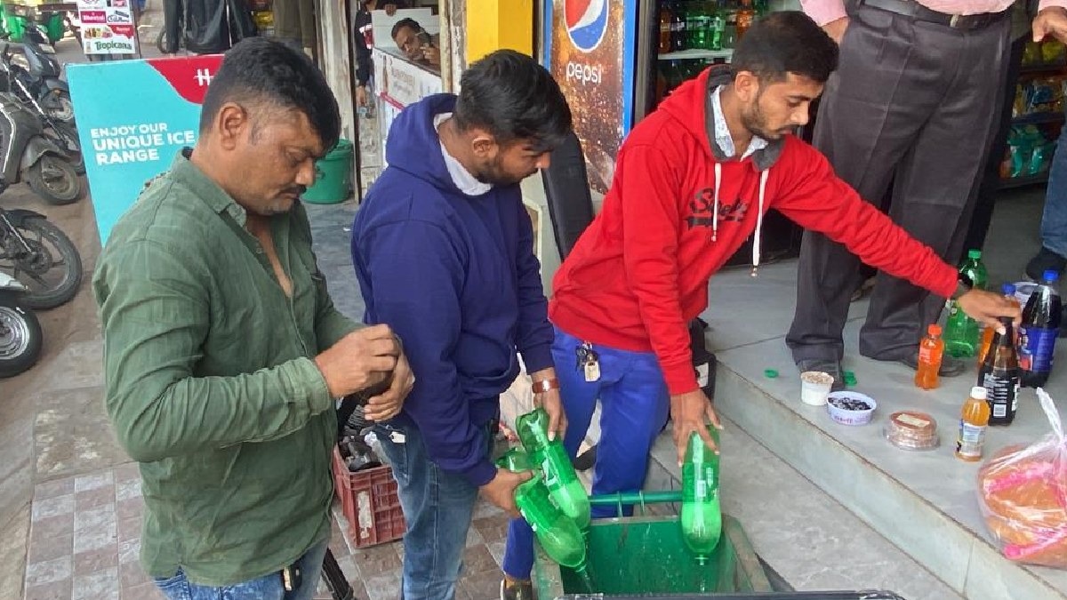 In Rajkot, the health department conducted a thorough inspection of food items, more than 30 cake shops were checked.