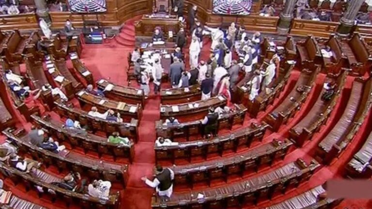 uproar-in-parliament-over-tawang-issue-17-opposition-parties-walk-out-from-rajya-sabha