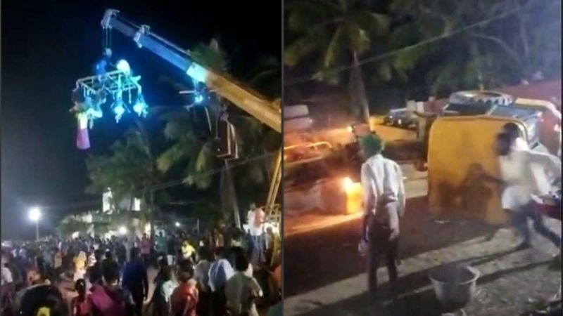 Crane falls on devotees during temple festival, 4 dead; 6 seriously injured