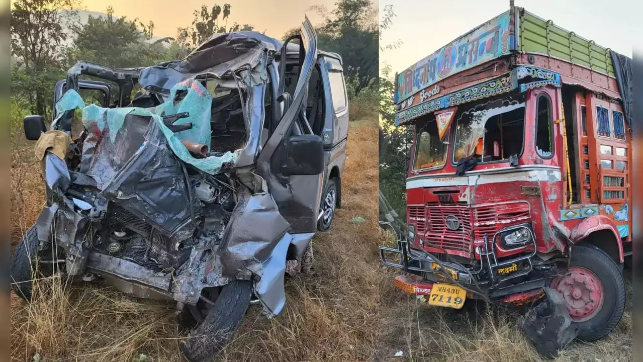 Horrific road accident on Mumbai-Goa highway, nine killed in truck-car collision