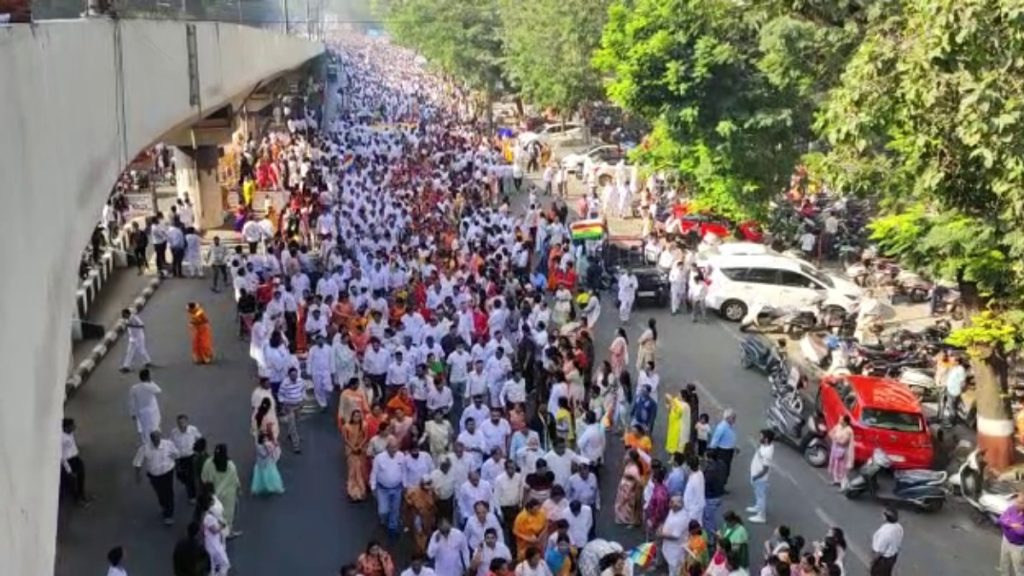 Huge rally of Jain Samaj in Surat, thousands gathered and protested