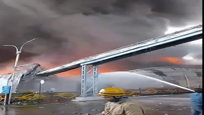 Goa: A fierce fire broke out in a paint factory, 200 people left the house in fear