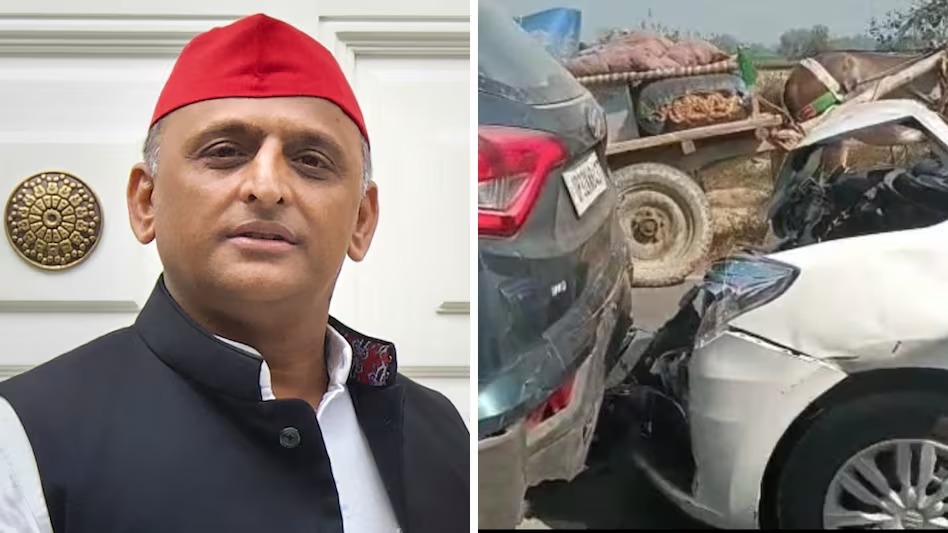 Akhilesh Yadav narrowly escapes road accident, 6 vehicles of convoy collide in Hardoi