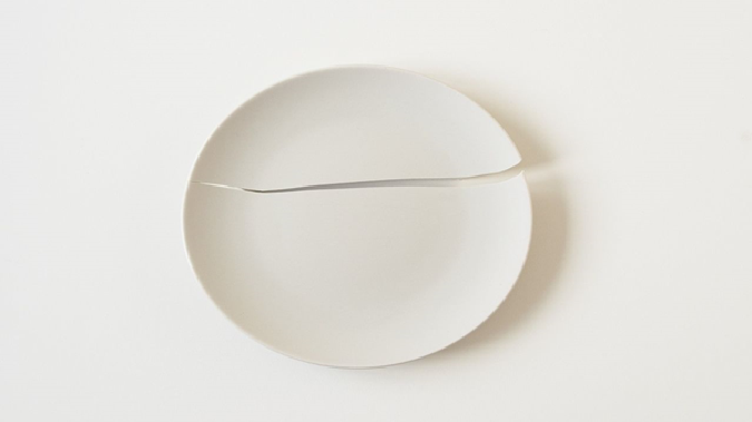 New Year is celebrated here in a strange way, people start breaking plates right at the door!