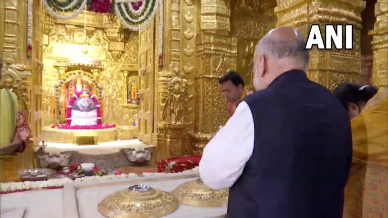 Union Home Minister Amit Shah offered prayers at Somnath Temple, the trust's mobile app was also launched