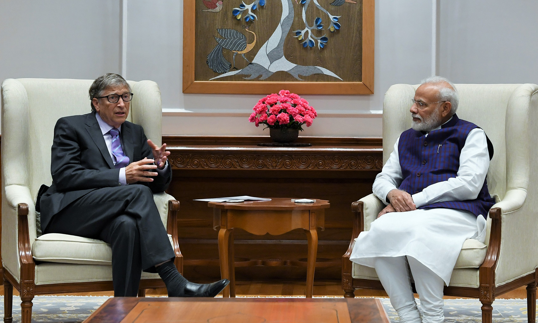 Bill Gates met PM Modi, appreciated India's progress