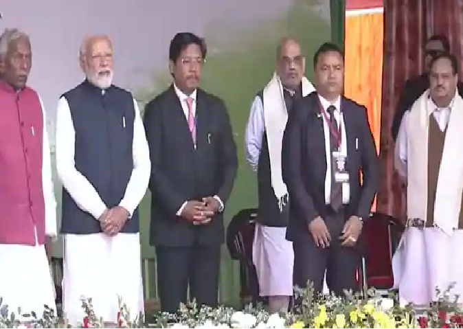 Conrad Sangma becomes Meghalaya CM for second term, 12 ministers take oath; PM Modi, Shah and Nadda were present