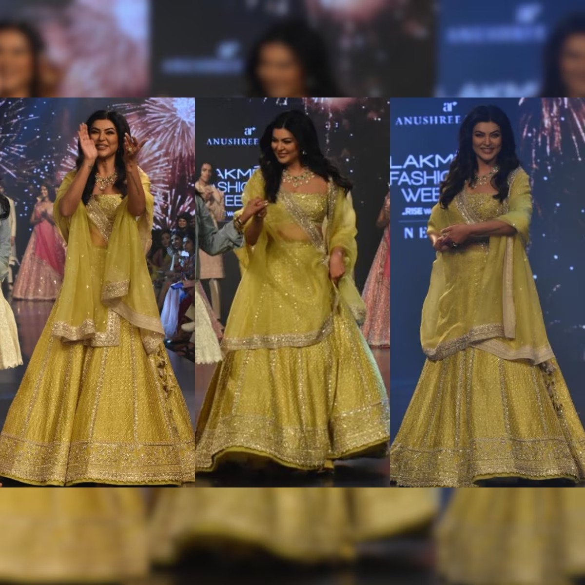 Sushmita Sen was seen on the ramp for the first time after a heart attack, fans gave such a reaction