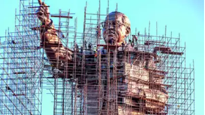 125 feet tall statue of BR Ambedkar ready in Telangana, will be launched on this day