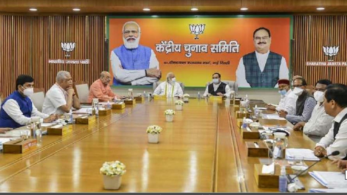 BJP core group meeting on candidate selection at JP Nadda's residence, Amit Shah also present