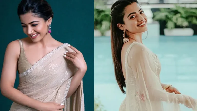 Rashmika Mandana looks gorgeous in every look from saree to pant suit