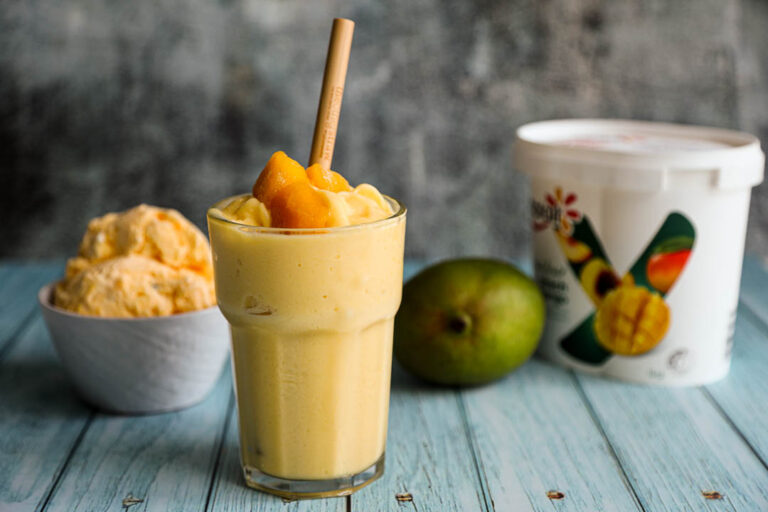 How long should mango shake be crushed in a mixer... Try making it like this once