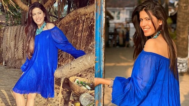 Along with beauty, Kunal Pandya's wife adds glamor to her look, see pictures
