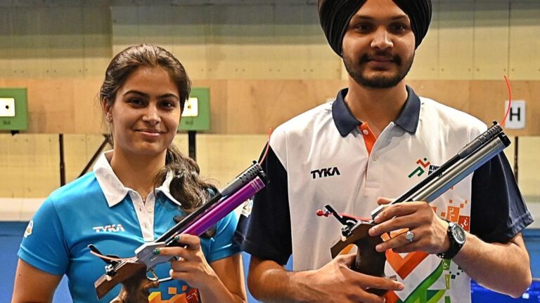 The pair of Manu Bhakar and Sarabjot won gold, Punjab University got two golds