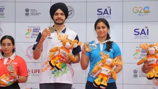 The pair of Manu Bhakar and Sarabjot won gold, Punjab University got two golds
