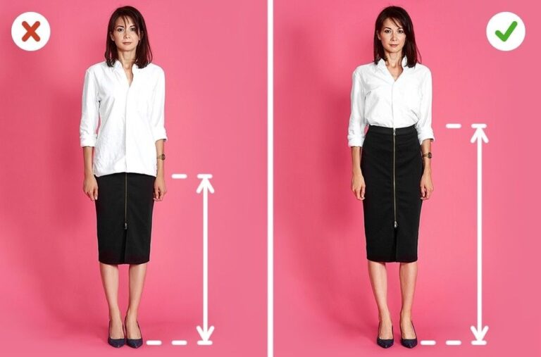 If you want to look taller, pay special attention to these things related to fashion