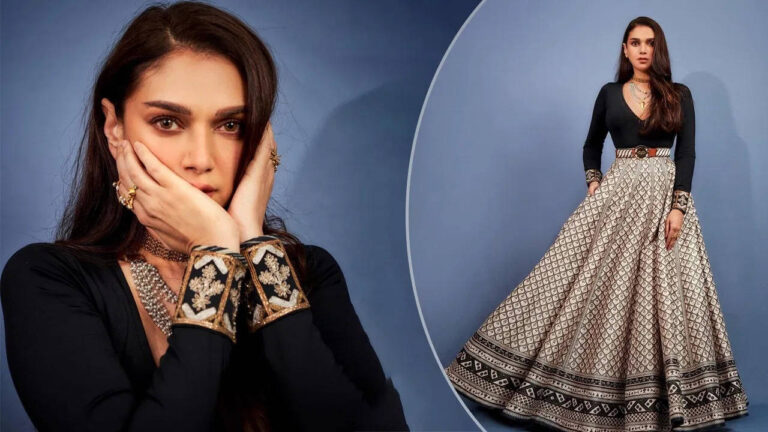 Aditi Rao Hydari's look in royal black dress went viral, you will be stunned to see the glamor queen