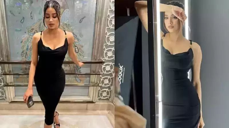 From monochrome to floral work, Janhvi Kapoor's bodycon dress is the perfect party mood