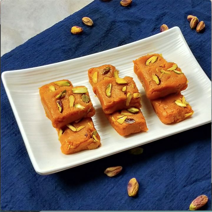 If you don't want to eat outside sweets, make mango barfi at home, a well-known simple recipe