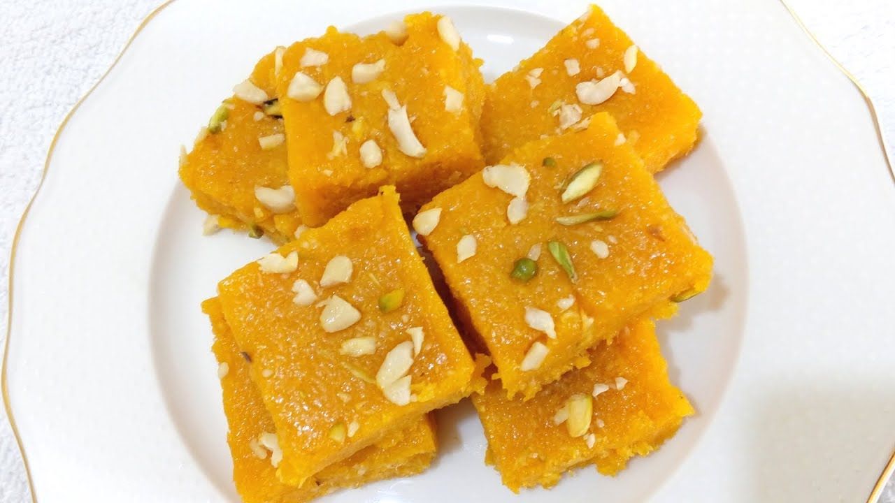 If you don't want to eat outside sweets, make mango barfi at home, a well-known simple recipe