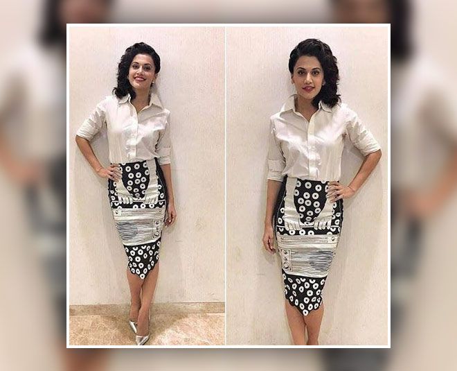 Wear white color in summer like Taapsee and look stylish
