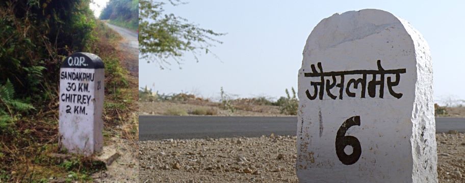 Why are milestones stone colored green, yellow and black, are they related to roads? Find out here