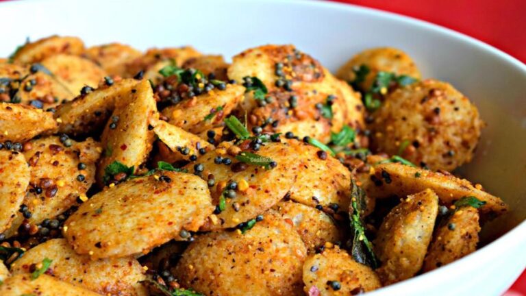 Spot idli is prepared by adding onions and tomatoes, you can also try this viral recipe