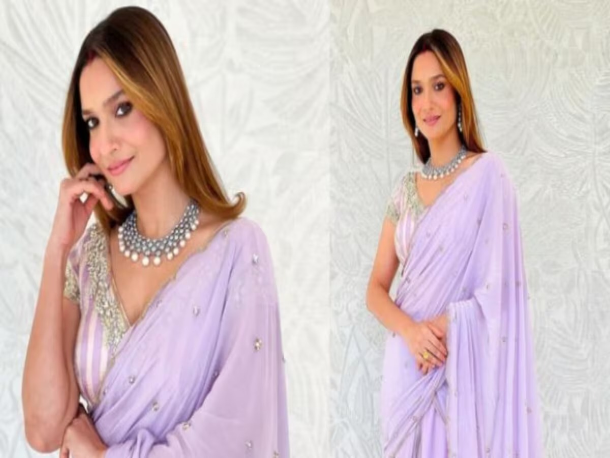 Ankita Lokhande: Did Ankita Lokhande look older than her age in a lavender saree? Don't make this mistake in style
