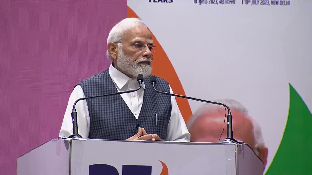 PM Modi said in a public meeting in Sahibabad, 'We also inaugurate the foundation stone of any scheme.