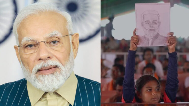 Fulfilling the promise, PM Modi wrote a letter to Akanksha, saying - Thank you for the sketch